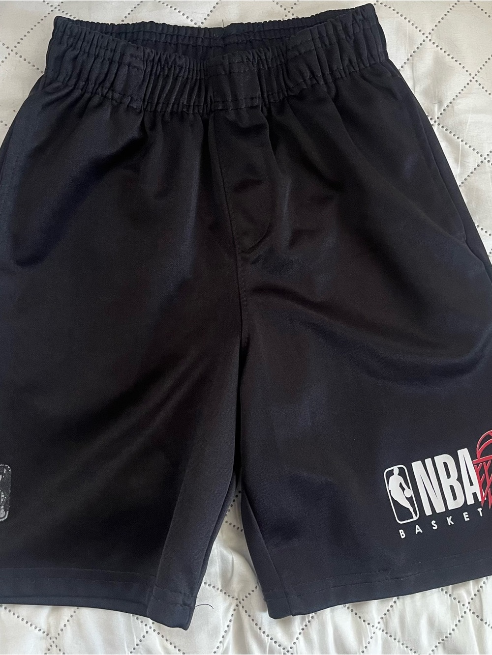 NBA Black Men's Athletic Basketball Shorts with Logo